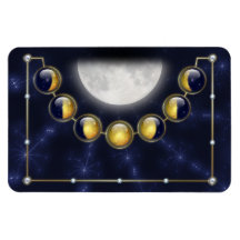 A Month in the Life of the Moon Flexible Magnet