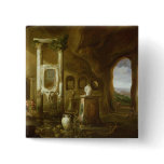 A monument to Augustus, in a grotto with Pinback Button
