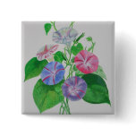 A Morning Glory Pinback Button