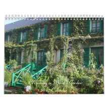 A Morning in Monet's Garden Wall Calendar