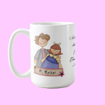 A mother mugs