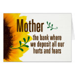 A mother takes her children's hurts and fears card