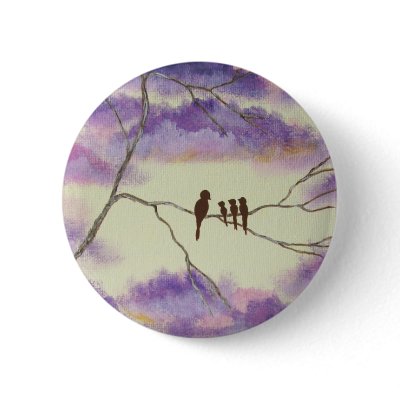 A Mothers Blessings Round Pin From Painting by Itayasdesigns