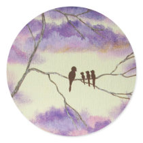 A Mothers Blessings Round Stickers From Painting