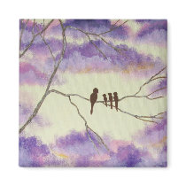 A Mothers Blessings Square Magnet From Painting