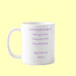 A Mother's Day Coffee Mug With A Poem