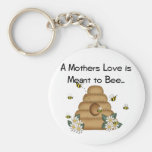 A Mother's Love is Meant to Bee Keychain keychains