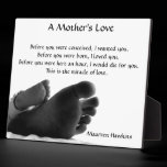 A Mother's Love plaques