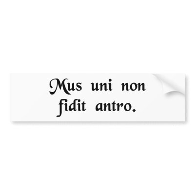 A mouse does not rely on just one hole. bumper stickers by Vox_Populi