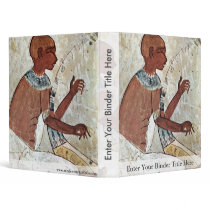 A Mural Of A Blind Musician Playing A Harp From Th 3 Ring Binder