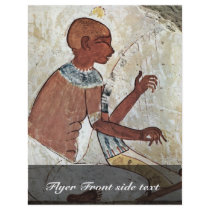 A Mural Of A Blind Musician Playing A Harp From Th Flyer