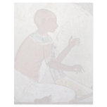 A Mural Of A Blind Musician Playing A Harp From Th Customized Letterhead