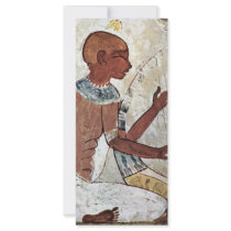 A Mural Of A Blind Musician Playing A Harp From Th Rack Card
