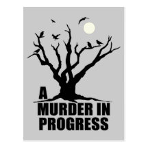 A Murder in Progress Postcard