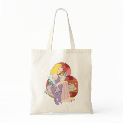 A Muse Me Tote Bags by redqueenself