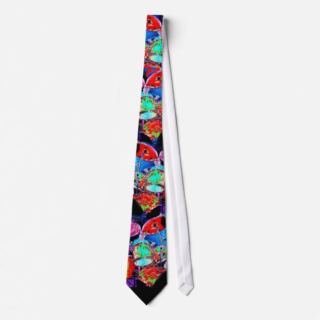 A Musical Drummer Solo!  A Great Band Tie! Tie