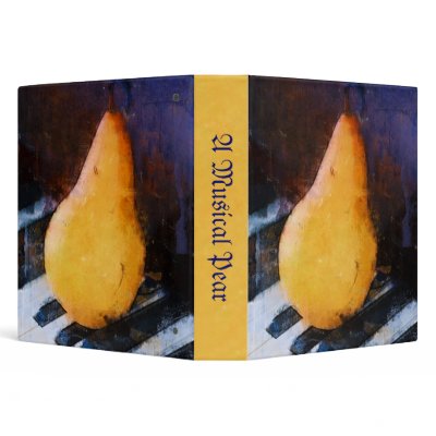 A Musical Pear Recipe or Music 1.5" Binder by Woodswalker
