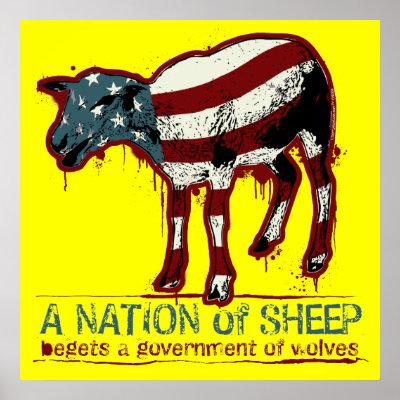 a nation of sheep poster by