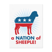 A Nation of Sheeple postcards