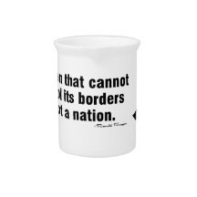 A Nation's Borders Drink Pitcher