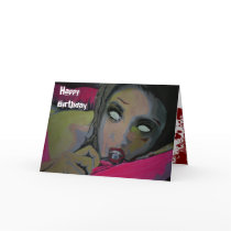 'A Need in the Night' (Zombie) Birthday Card