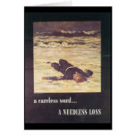 A Needless Loss World War 2 Greeting Card