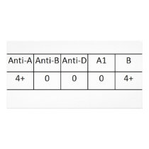 A negative picture card
