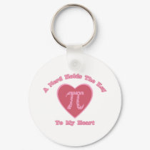 A Nerd Holds the Key To My Heart - Valentine Pi keychains