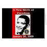 A NEW BIRTH OF FREEDOM Obama Inauguration Day Greeting Cards