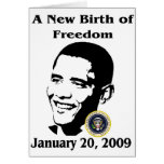 A NEW BIRTH OF FREEDOM Obama Inauguration Day Cards