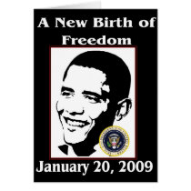 A NEW BIRTH OF FREEDOM Obama Inauguration Day cards by Obama_Keepsakes A NEW BIRTH OF FREEDOM Obama Inauguration Day cards