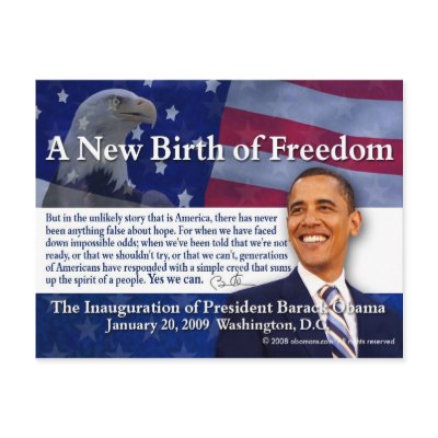 A New Birth of Freedom Postcard by obamans