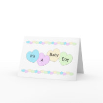 A New Born Baby Card It's A Boy