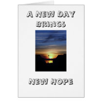 A New Day Brings, New Hope cards