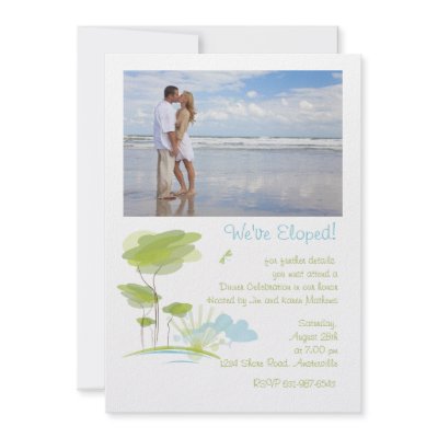 A New Day - We've Eloped Announcement / Invitation by PixiePrints