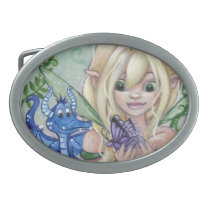 "A New Friend" cute fairy dragon BELT BUCKLE belt buckles