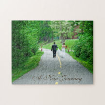 A New Journey Bride & Groom Walking Puzzle