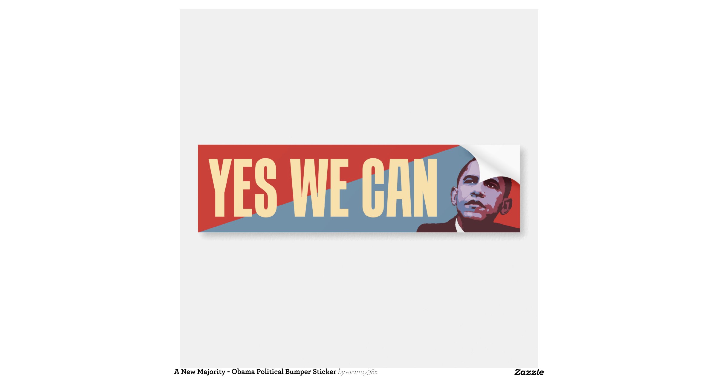 A New Majority Obama Political Bumper Sticker Car Bumper Sticker Zazzle