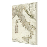 A new map of Italy with the islands of Sicily Gallery Wrapped Canvas
