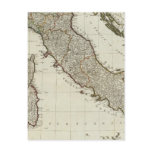 A new map of Italy with the islands of Sicily Post Card