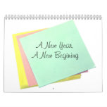 A New Year, A New Begining Wall Calendar