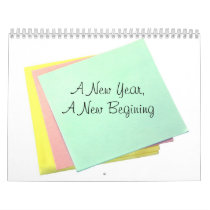 A New Year, A New Begining Wall Calendar
