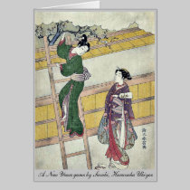 A New Years game by Suzuki, Harunobu Ukiyoe cards