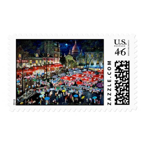 A Night Montmarte, Alexander Chen stamp