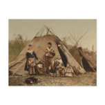 A Norwegian Lapp Family in Norway from 1890 Postcard