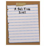 A Note From... Letterhead Notepaper