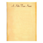 A Note From... Old Paper Letterhead Stationery