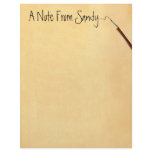 A Note From... With Pencil Stationery Letterhead Design