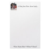 A Note from Your Avon Lady Stationary stationery