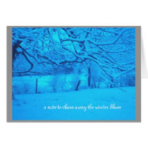 "a note to chase away the winter blues" cards by Soosun "a note to chase away the winter blues" cards